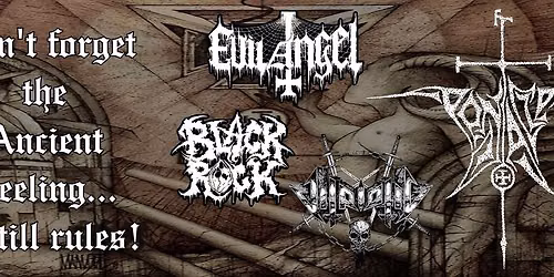 PENTACLE (NL) \/ VITRIOLIC \/ BLACK ROCK \/ EVIL ANGEL 6.11. Espoo