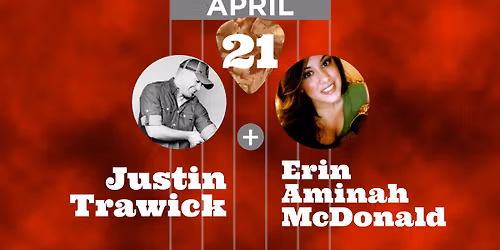 Acoustic Cafe, presents Justin Trawick with Erin Aminah McDonald