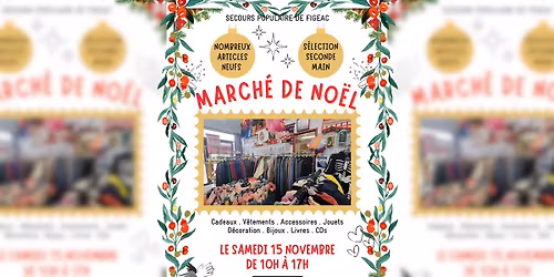 March\u00e9 de No\u00ebl Solidaire au Secours Populaire