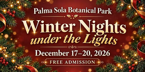 Winter Nights under the Lights at Palma Sola Botanical Park