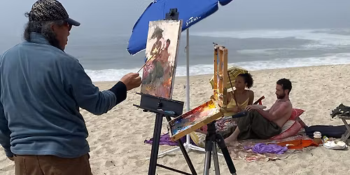 Figures on the Beach Plein Air Workshop with Jove Wang