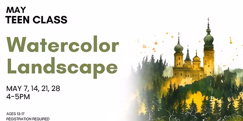 Watercolor Landscape - Teen Class