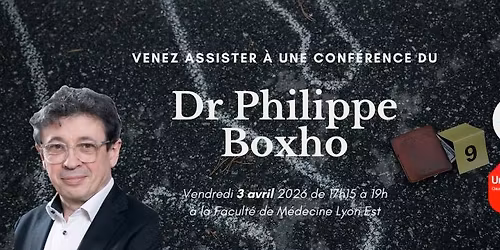 CONF\u00c9RENCE - Dr Philippe Boxho