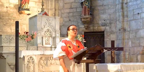 CONCERT DE NO\u00cbL SYLVIA PRUCHON Soprano et PETER WEINMANN \u00e0 l\u2019Orgue, ABBAYE de GELLONE de ST GUILHEM 