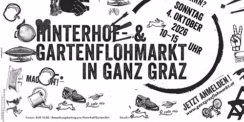 Der gro\u00dfe Hinterhof- und Gartenflohmarkt in ganz Graz #12 \u2013 selbstverst\u00e4ndlich #gegenrechts