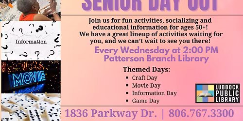 Senior Day Out at Patterson Branch Library
