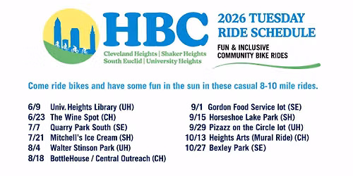 HBC Tuesday Bike Ride: University Heights Library