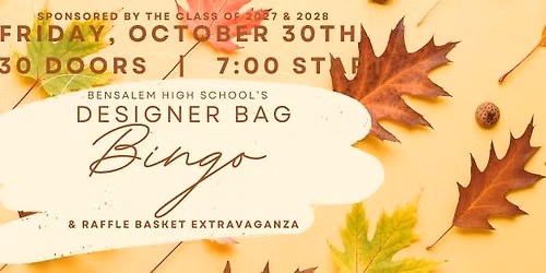 Designer Bag Bingo & Raffle Basket Extravaganza