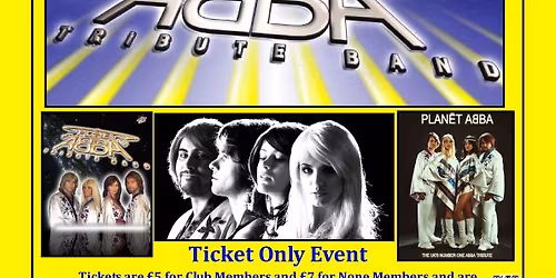 PLANET ABBA TRIBUTE - AT THE CARR LANE CLUB GRIMSBY FRIDAY 7th NOVEMBER 2025 - START 8.30pm 