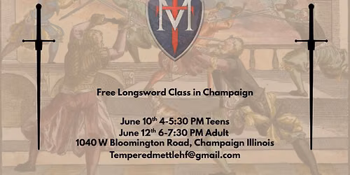 FREE Teen Longsword Class