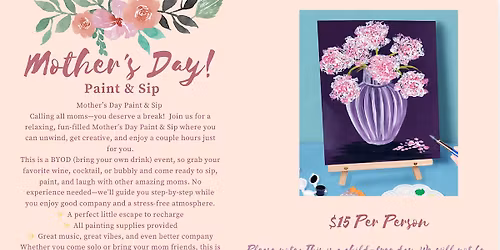 Mother's Day Paint & Sip