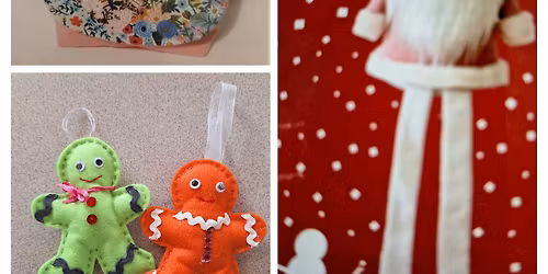 Christmas Gnomes, Gingerbread people and Finishinhg off your bags.