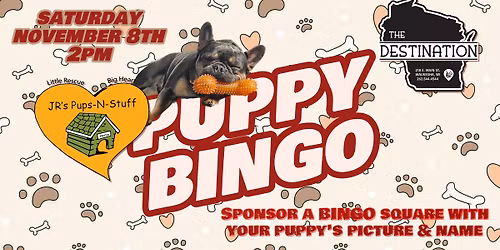 The Destination Puppy Bingo
