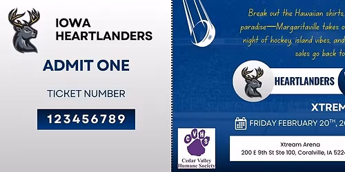 Iowa Heartlanders CVHS Benefit