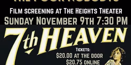 7th Heaven - at The Heights Theater - silent film live original score