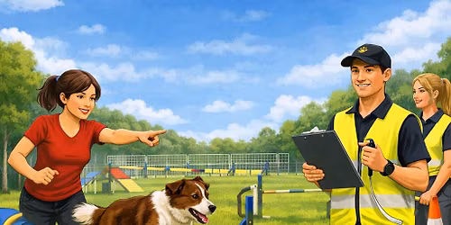 Tr\u00e4ningst\u00e4vling i agility 18 maj - tr\u00e4na p\u00e5 att t\u00e4vla och\/eller att vara funkis