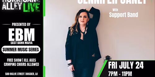 Hurricane Alley LIVE Presents: Jennifer Jan\u00e8t