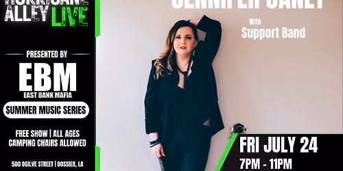 Hurricane Alley LIVE Presents: Jennifer Jan\u00e8t