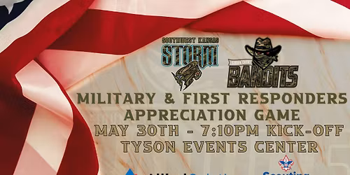 Military & First Responders Appreciation Game - Sioux City Bandits vs Southwest Kansas Storm