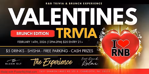 Valentines Day: R&B Trivia & Brunch