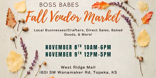 Boss Babes Fall Vendor Market