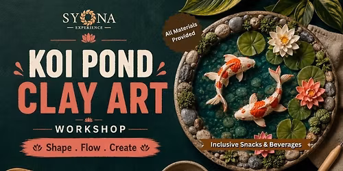 Koi Pond Clay Art