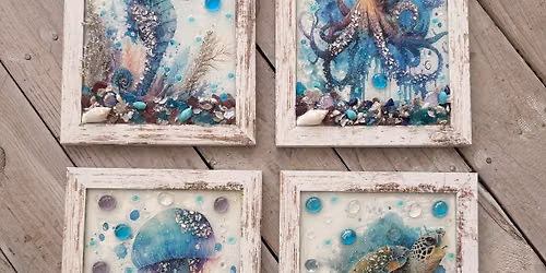 Seaside Shimmer Resin Art Workshop