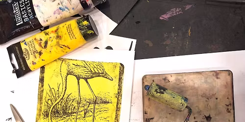 Adult Workshop - Gel Plate Monoprints