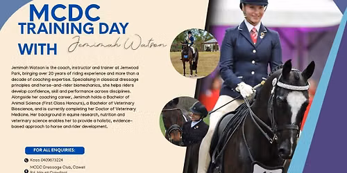 MCDC Training Day with Jemimah Watson
