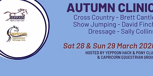 AUTUMN CLINIC - XC, SJ & Dressage