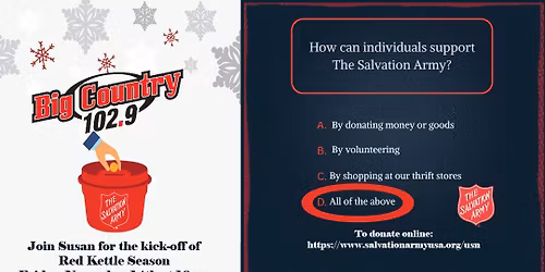 Red Kettle Kick-off with the Petoskey Salvation Army