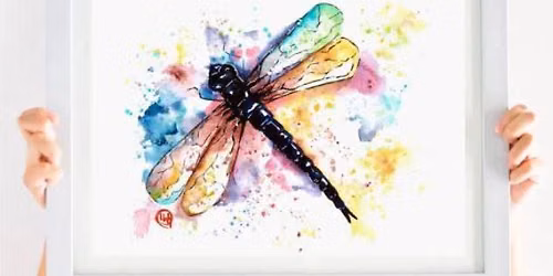 Dragonfly Watercolour Children's Art Workshop at Castle Espie - July 2026