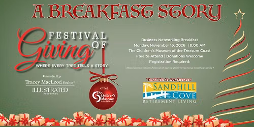 A Breakfast Story - Festival of Giving Networking Breakfast Presented by Sandhill Cove