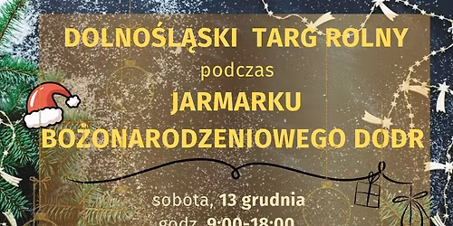 Dolno\u015bl\u0105ski Targ Rolny podczas Jarmarku Bo\u017conarodzeniowego DODR 