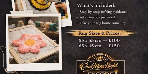 NORTHAMPTON\u2019S FIRST TUFTING WORKSHOP!!