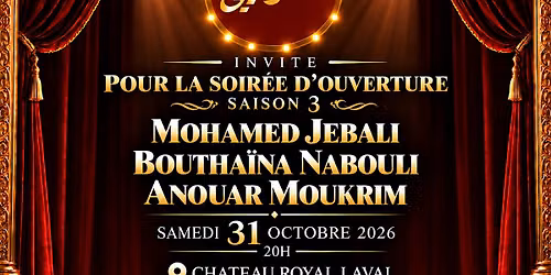 Soir\u00e9e d\u2019ouverture 31 octobre 2026