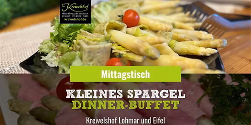 NEU: kleines Spargel-Buffet zum Mittag an Feiertagen | Krewelshof Eifel