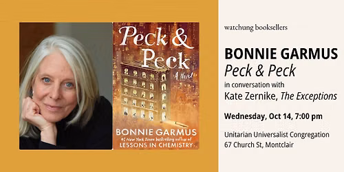 Bonnie Garmus, "Peck & Peck"