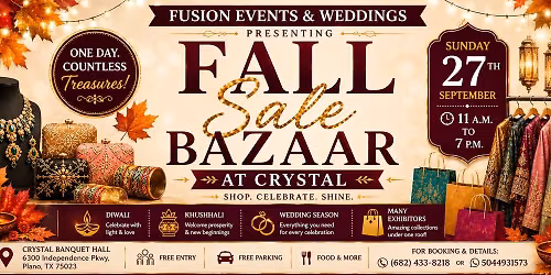 FALL SALE BAZAAR