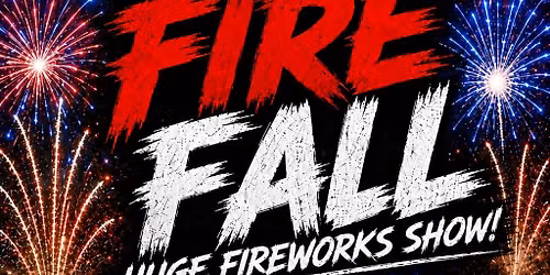 Hot Dog Weiner Eatin Contest \/ FIRE FALL FIREWORKS \/ Dirt Car Races 