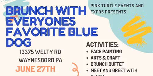 Brunch with everyone favorite blue dog 