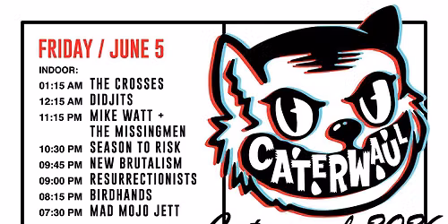 Caterwaul 2026 - Friday, June 5th through Sunday 7th 2026 in Minneapolis, MN 