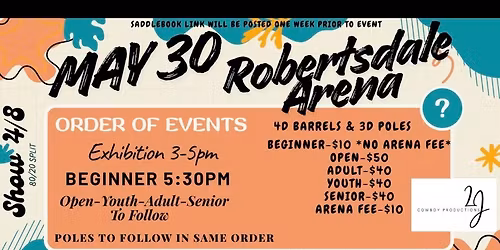 Show 4\/8 $300 Added 4D Barrel Race