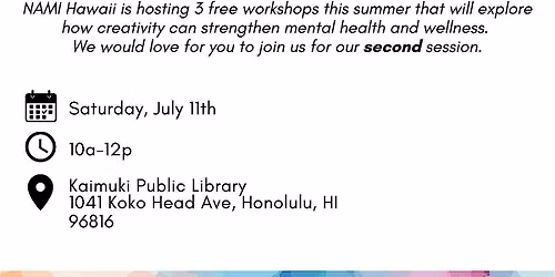 Creative Wellness Workshop (July 11th)