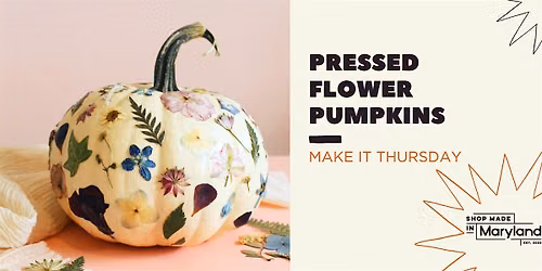 Make It Thursday: Pressed Flower Pumpkins