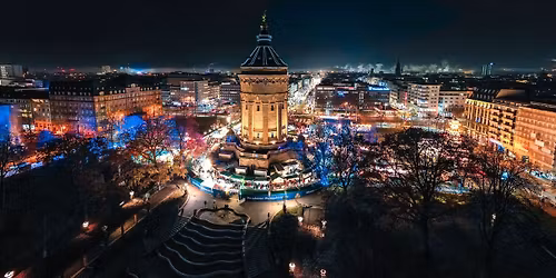 Mannheimer Weihnachtsmarkt 2025 Wasserturm