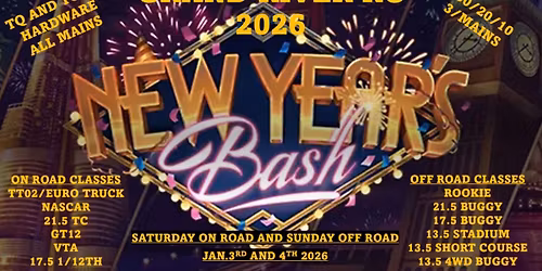New years bash 2026! On road and off road