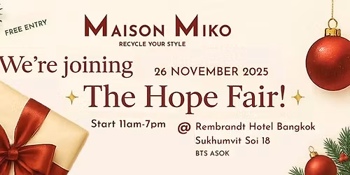 We\u2019re joining The Hope Fair 2025