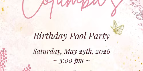 Columba's Pool Party