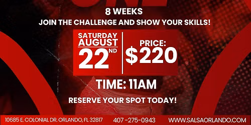 Ladies Challenge Salsa On2 - 8 Weeks